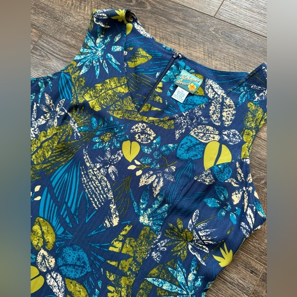 Bahama Beach Hawaiian Print Sheath Dress Size 14 100% Rayon - Picture 6 of 10
